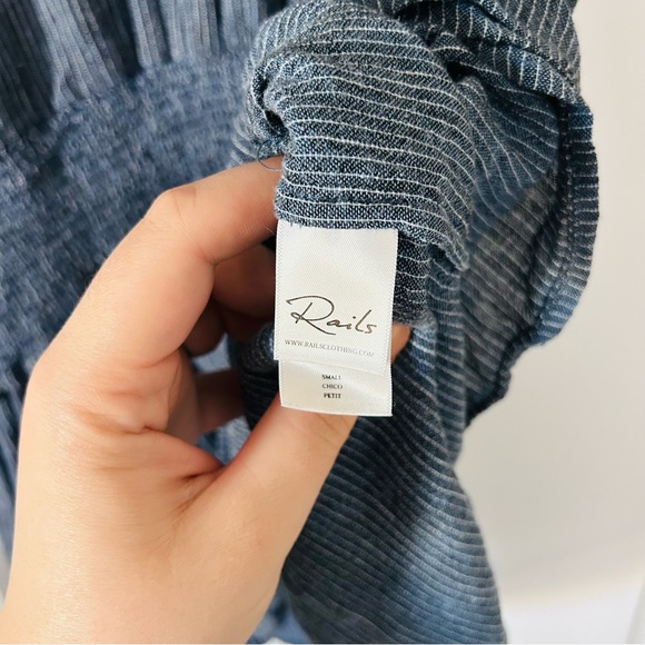 Rails Blue Juliette Linen Blend Dress Size Small - Picture 5 of 11